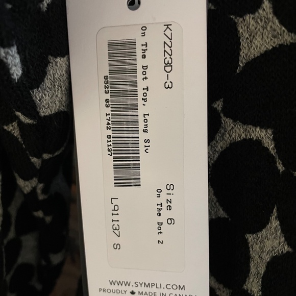 Sympli On the Dot Scoop Neck with Cowl BNWT - Picture 5 of 9